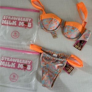 Strawberry Milk Mob Bikini set in “Sour Patch”
